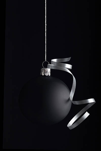 istock Black Christmas Ball 523446651