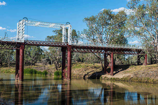 istock Bourke, Historic Bridge on the Darling River, Outback, NSW, Australia 523455551