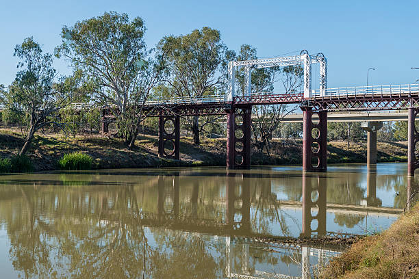istock Bourke, Historic Bridge on the Darling River, Outback, NSW, Australia 523456037
