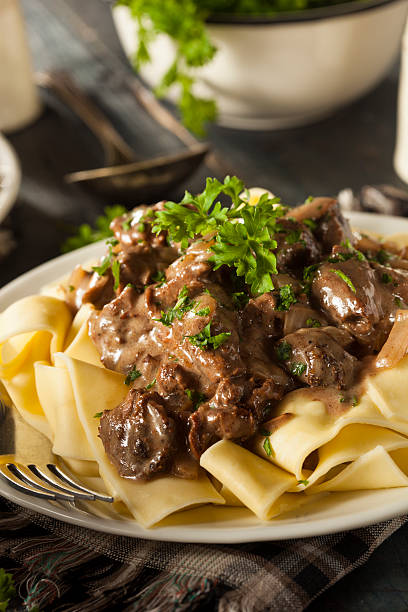 istock Homemade Hearty Beef Stroganoff 523456965