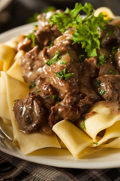 istock Homemade Hearty Beef Stroganoff 523456967