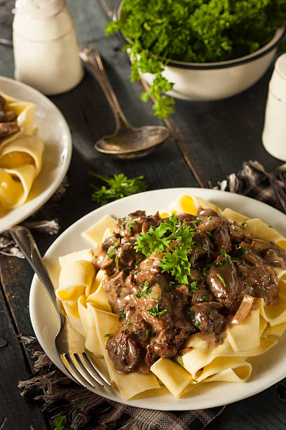istock Homemade Hearty Beef Stroganoff 523456975