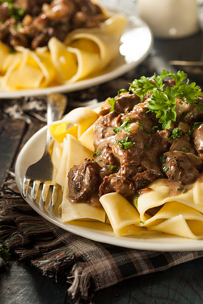 istock Homemade Hearty Beef Stroganoff 523456977