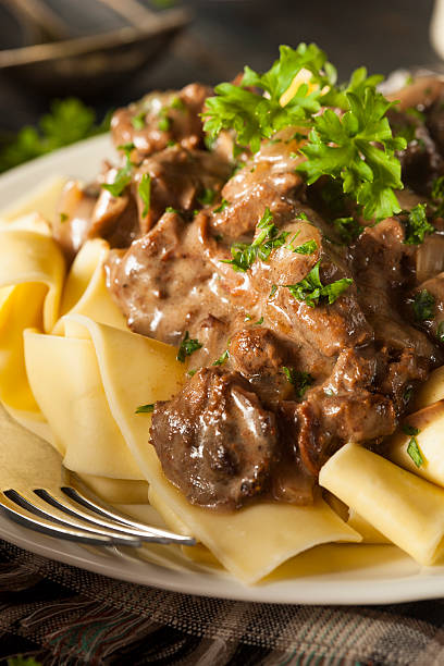istock Homemade Hearty Beef Stroganoff 523456981