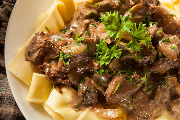 istock Homemade Hearty Beef Stroganoff 523456983