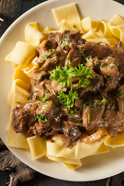 istock Homemade Hearty Beef Stroganoff 523456985