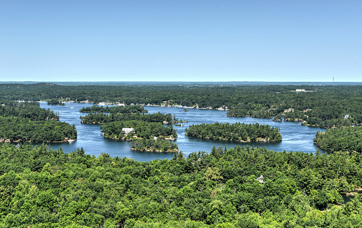 The Thousand Islands Region as seen from the Skydeck.
