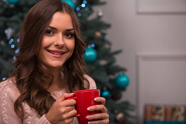istock Beautiful girl pending Christmas 523460389