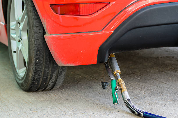 istock Car fill up LPG at gas station 523462281