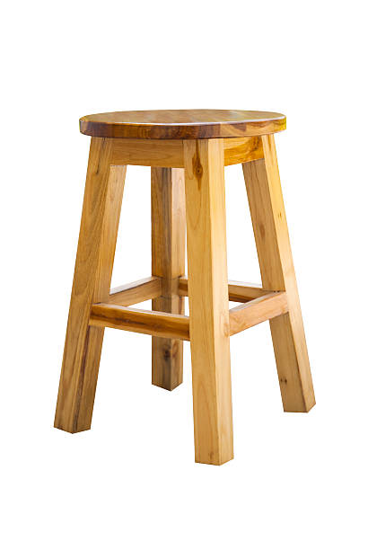 istock Wooden chair isolated on white background. 523470756