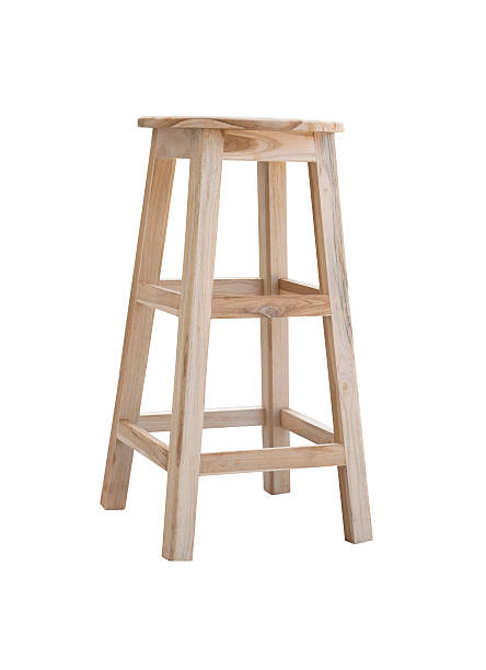 istock Wooden chair isolated on white background. 523470808