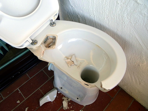 Toilet, Broken, Unhygienic, Dirty