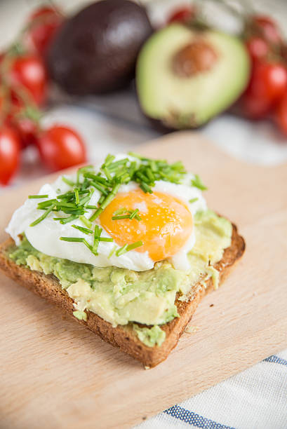istock Toast with avocado and poached egg 523471144