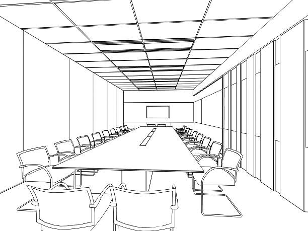 istock outline sketch of a interior 523471253