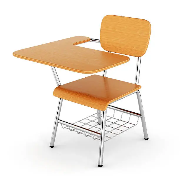 Photo of Wooden school desk