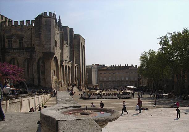 avignone-il palazzo dei papi - património mundial da unesco - fotografias e filmes do acervo