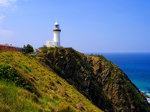 Cape Byron Light is an active lighthouse located at Cape Byron, New South Wales, Australia. The cape is the easternmost point of the mainland of Australia, located about 3 kilometres (1.9 mi) northeast of the town of Byron Bay. It is Australia's most powerful lighthouse.