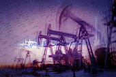 Oil and gas industry background.