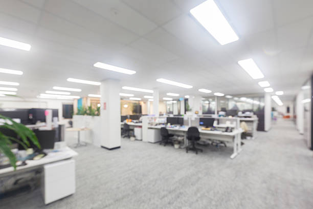 Modern office blur stock photo
