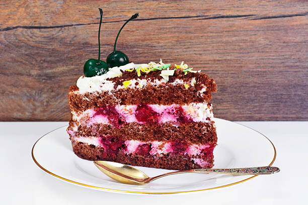 istock Schwarzwald Cake, Whipped Cream, Black and White Chocolate, Deco 523476040