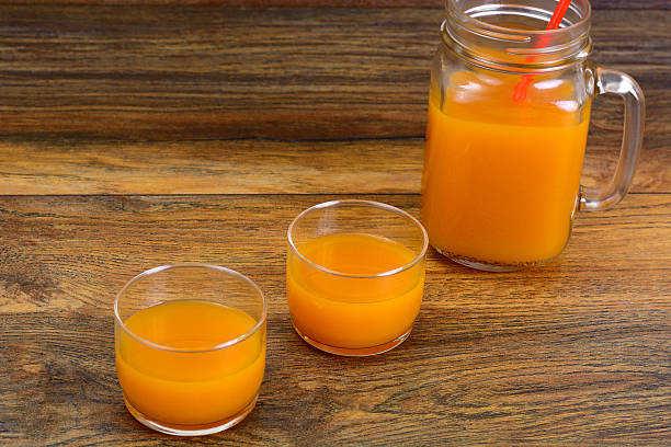 istock Healthy food: pumpkin juice, apple, orange, multifruit 523476684