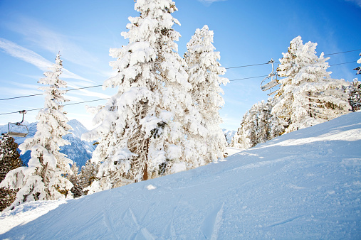 Winter at ski resort