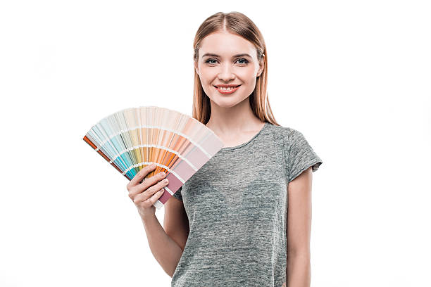 istock Beautiful young woman on white background 523481026