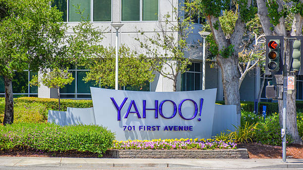 Yahoo Inc. Headquarters - Sunnyvale, CA stock photo