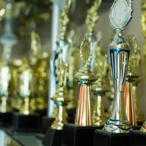 istock Trophy awards for champion leadership 523490926