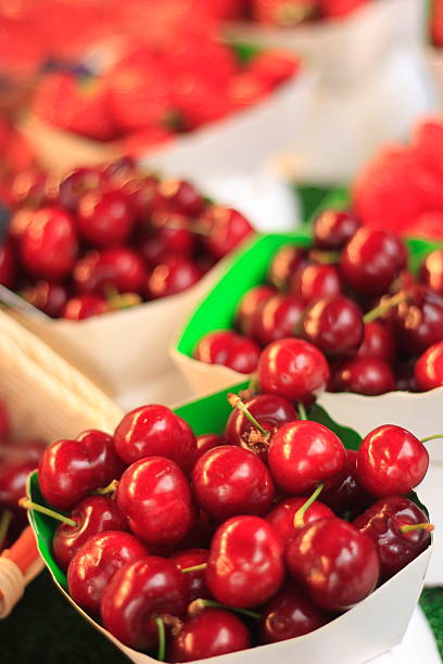 istock Paris - street market cherries 523492202
