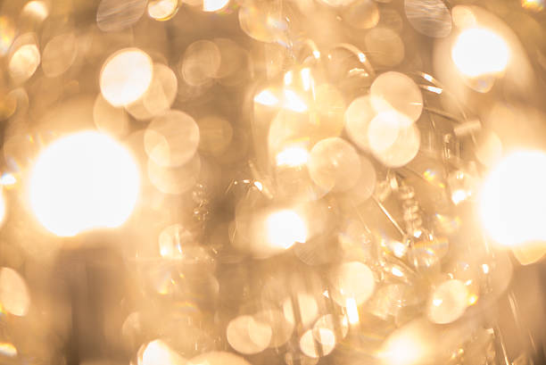 istock Blurred bokeh crystal lamps. 523497318