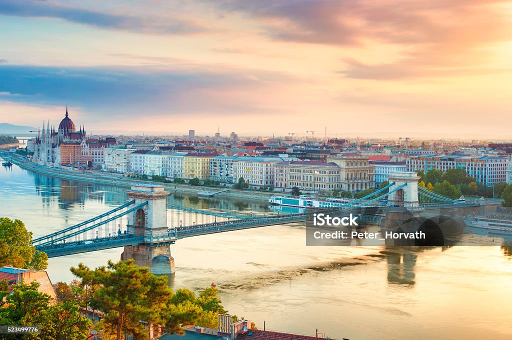 Skyline di Budapest - Foto stock royalty-free di Budapest