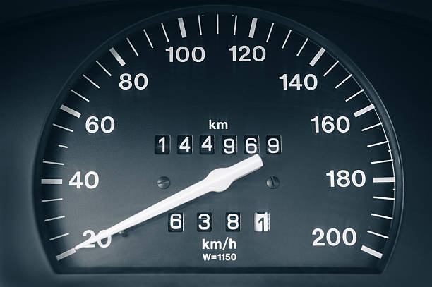 Speedometer Speedometer closeup. kilometer photos stock pictures, royalty-free photos & images