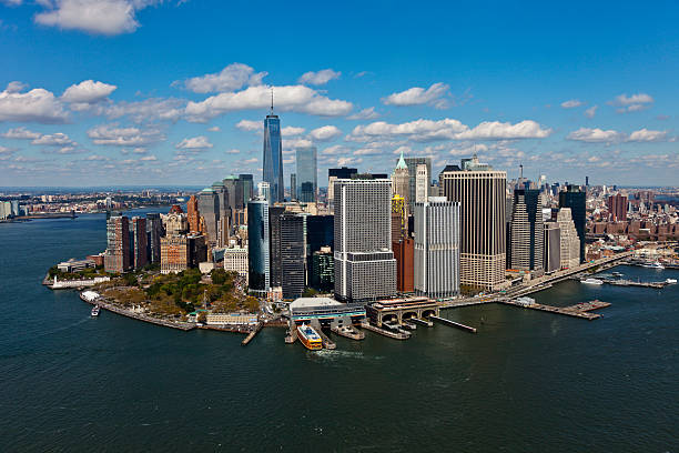 istock Manhattan Financial District Aerial View 523510117