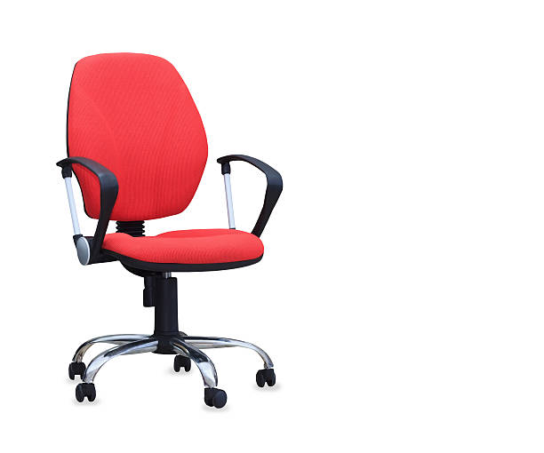 istock The red office chair. Isolated 523511463