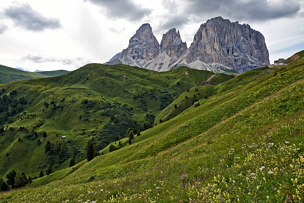 istock Sassolungo Mountain, Sassolungo 523514043