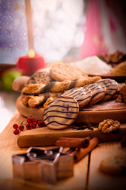 istock Making variety of Christmas cookies 523514423