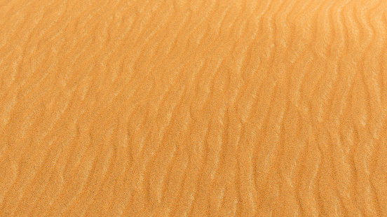 Close-up photo of sand dune in the desert of United Arab Emirates