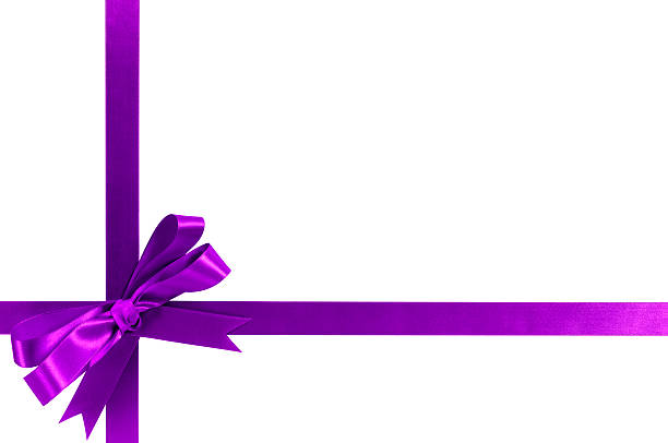 istock Purple ribbon and bow 523535217
