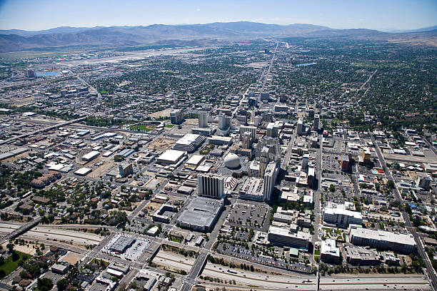 istock Aerial view of Downtown Reno 523535717