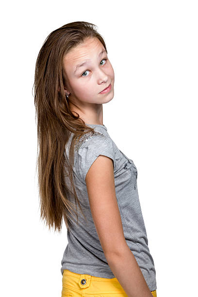 istock Girl standing backwards and turned 523537059