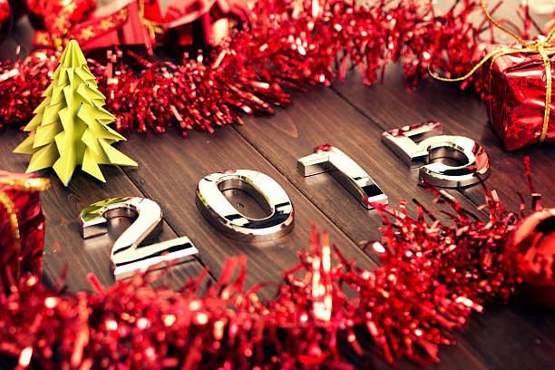 istock silver 2015 New year text on new year's decoration 523537799