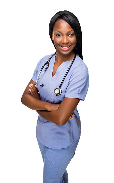 istock Upper shot of afroamerican nurse 523537893