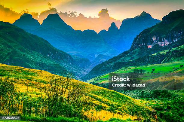 Cathedral Peak Stock Photo - Download Image Now - Drakensberg Mountain Range, Kwazulu-Natal, South Africa