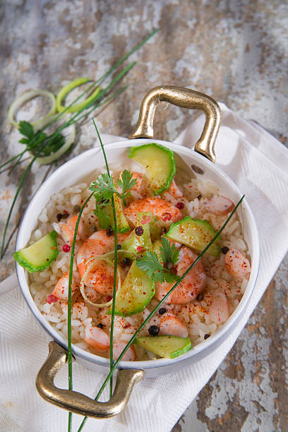 istock Rice with shrimp and zucchini 523539837