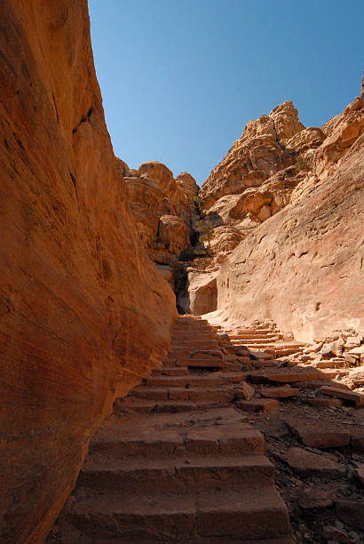 istock Stairs on Wadi ad Deir, Petra, Jordan 523541841