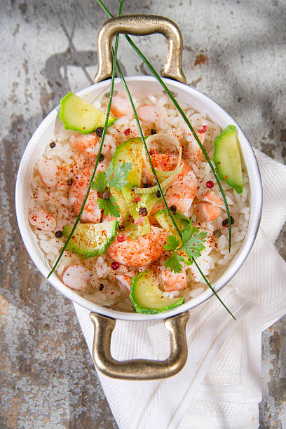 istock Rice with shrimp and zucchini 523558247
