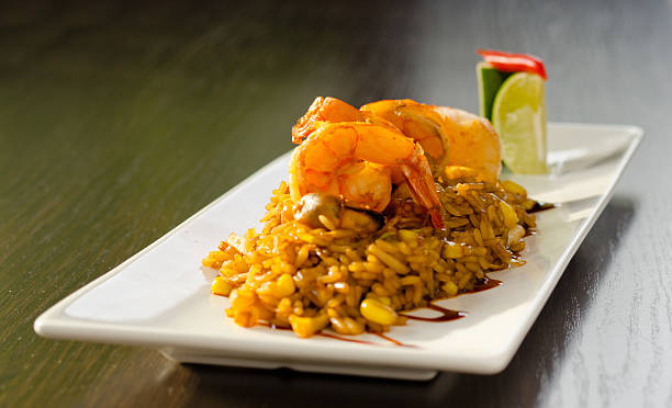 istock Tasty Risotto Main Dish on White Plate 523558249