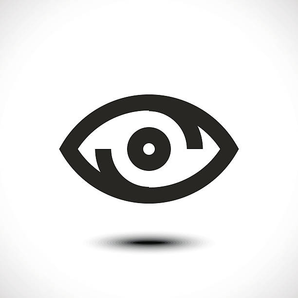 Eye icon vector art illustration