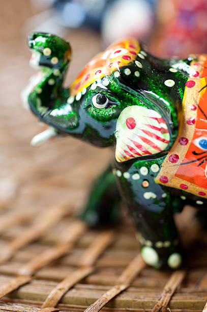 istock Indian wooden elephant 523562099